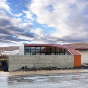Iceland architecture house concrete rusted steel