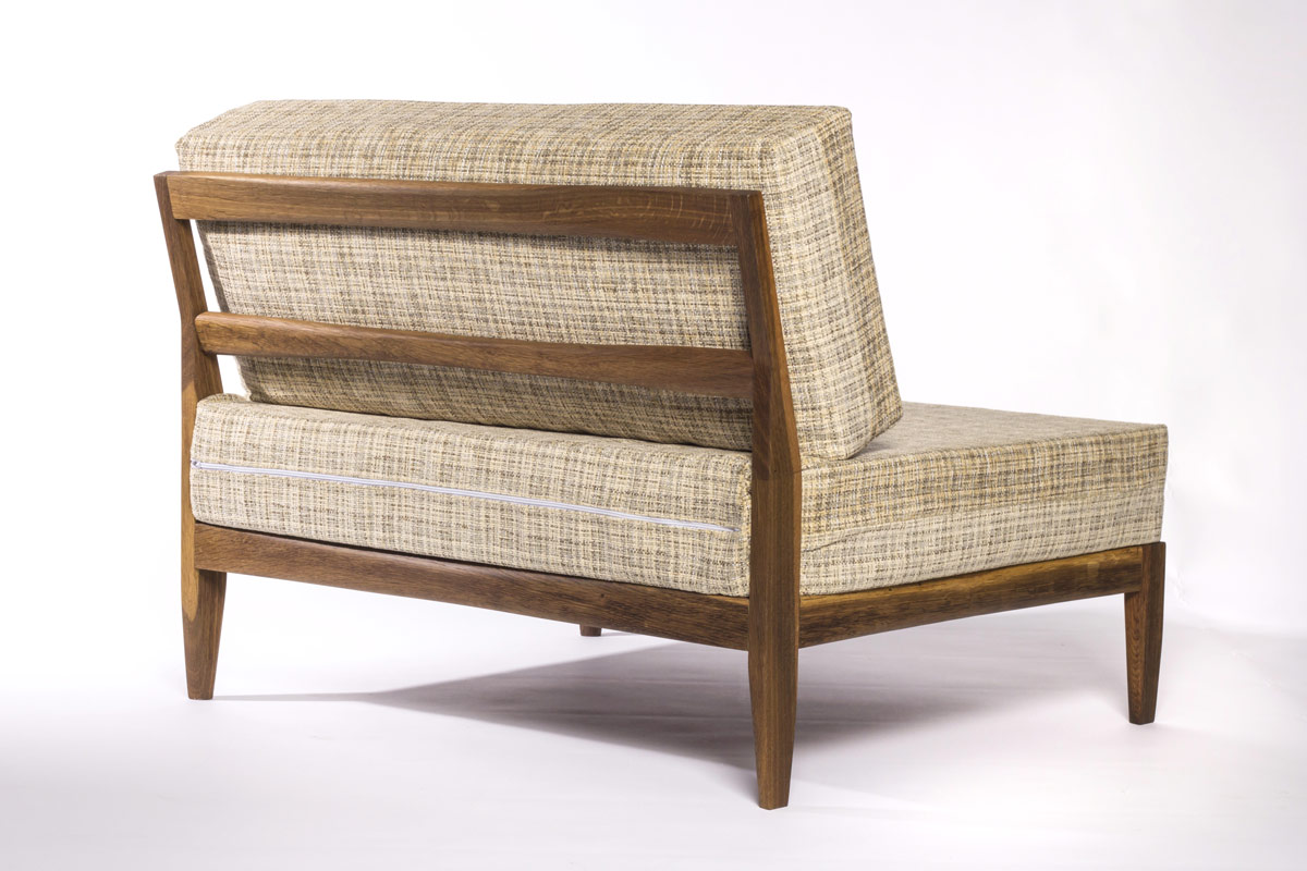 Wood frame Nordic sofa chair